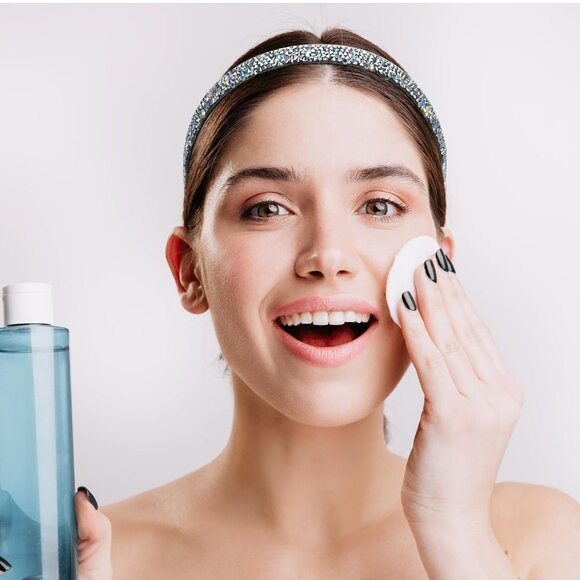 Glitter Headbands for Girls, 6 Pcs Elastic Shiny Rhinestone Non Slip Athletic Ru - Picture 4 of 7